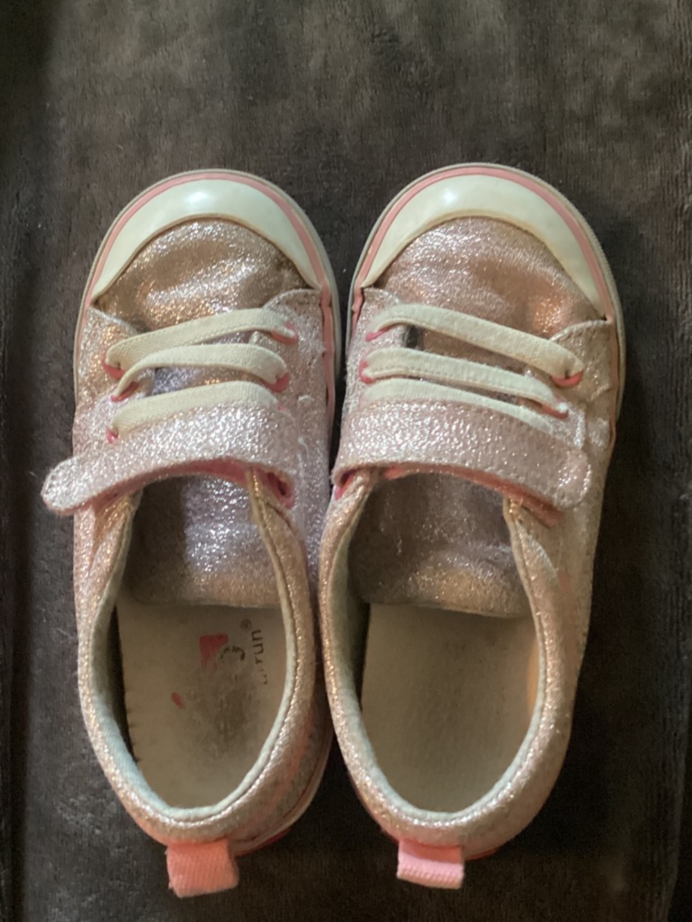 See Kai Run Sparkle Pink Velcro Sneakers for Kids